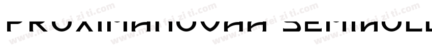proximanovaA Semihold字体转换